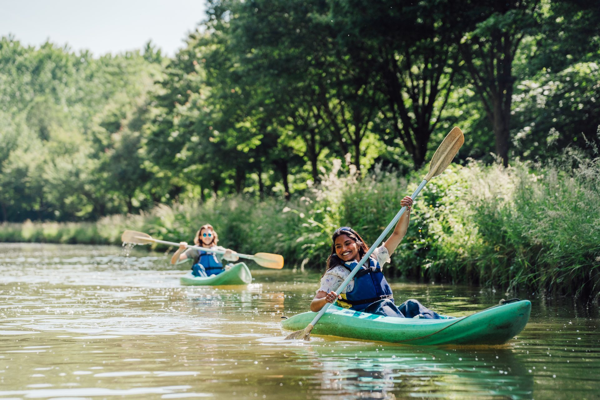 Canoë sur le canal
